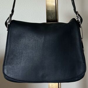 Y2K Coach Black Leather Legacy Messenger Bag | No. 9332 | Rare | Crossbody